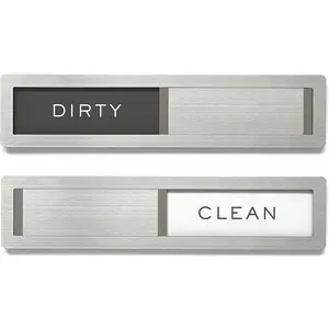 Dishwasher Magnet Clean Dirty Sign, Kitchen Organizers and Storage Decor Accessories, Extra Adhesive Tapes Included