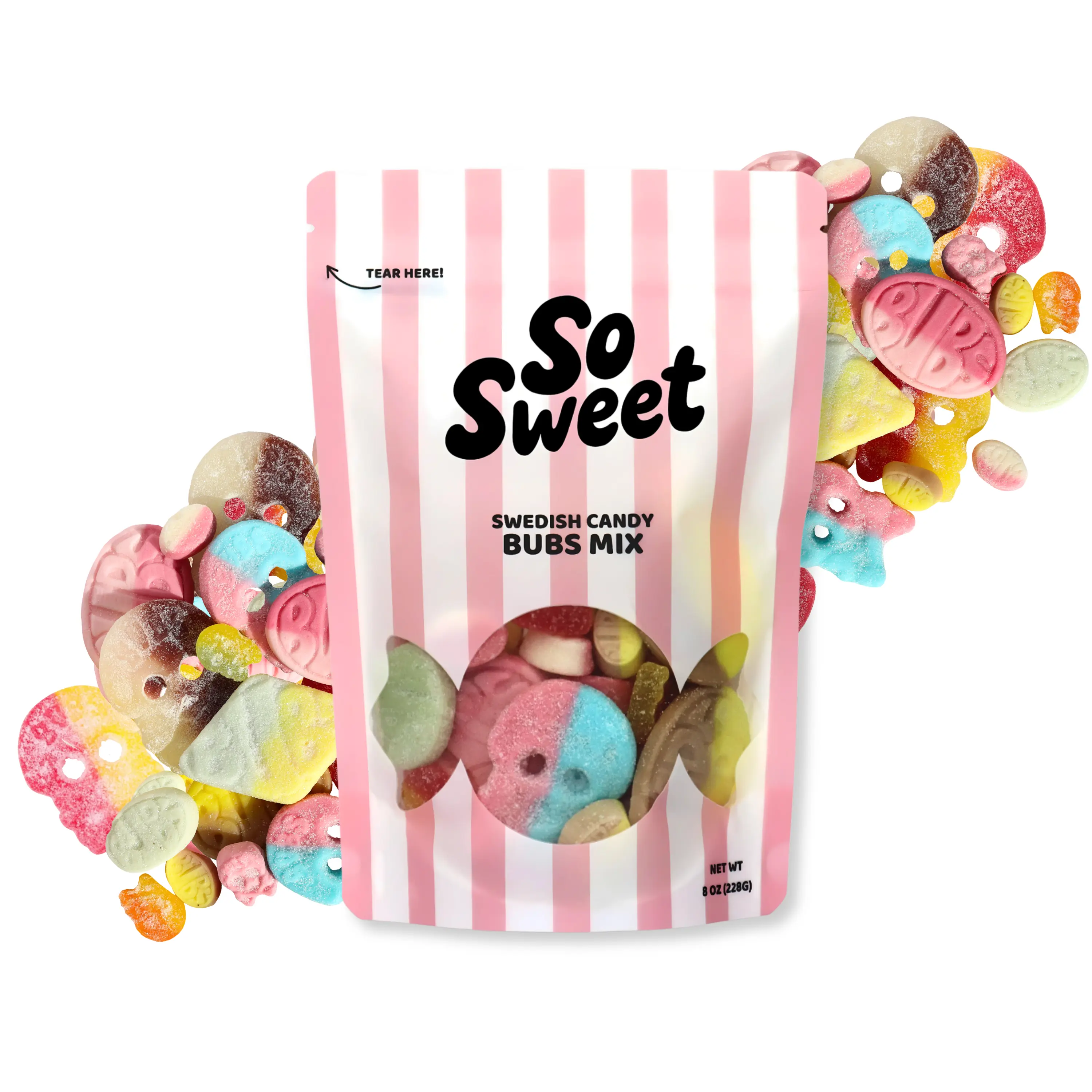 SoSweet Swedish Candy BUBS Mix (1/2lb)(Vegan)