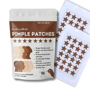 Star Shaped Skintone Pimple Patches with Tweezer
