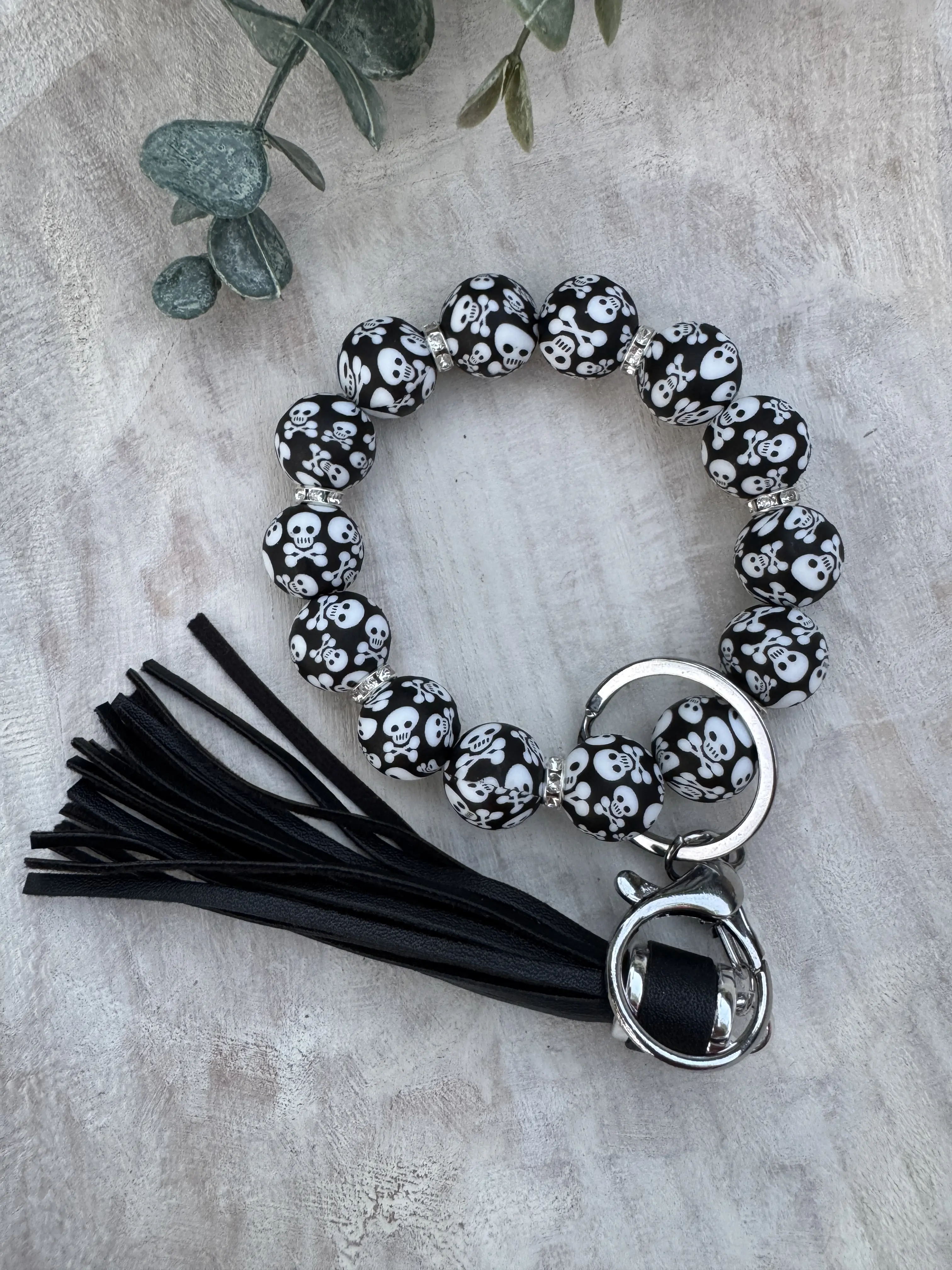️ Skull Chic - Keychain Wristlet