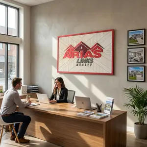 Custom Business Logo Wood Sign Hand Crafted