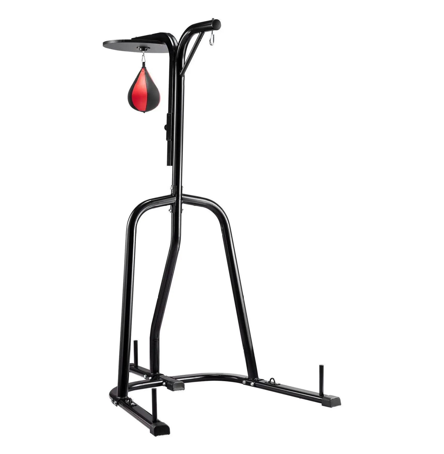 2 in 1 Punching Bag Stand - Heavy Duty Boxing Equipment, Adjustable Height, Freestanding Workout Stand - Holds 140lbs - Home Gym Fitness Punch Bag Stand+Boxing Bag Stand 47 x 58 x 86.6 inches