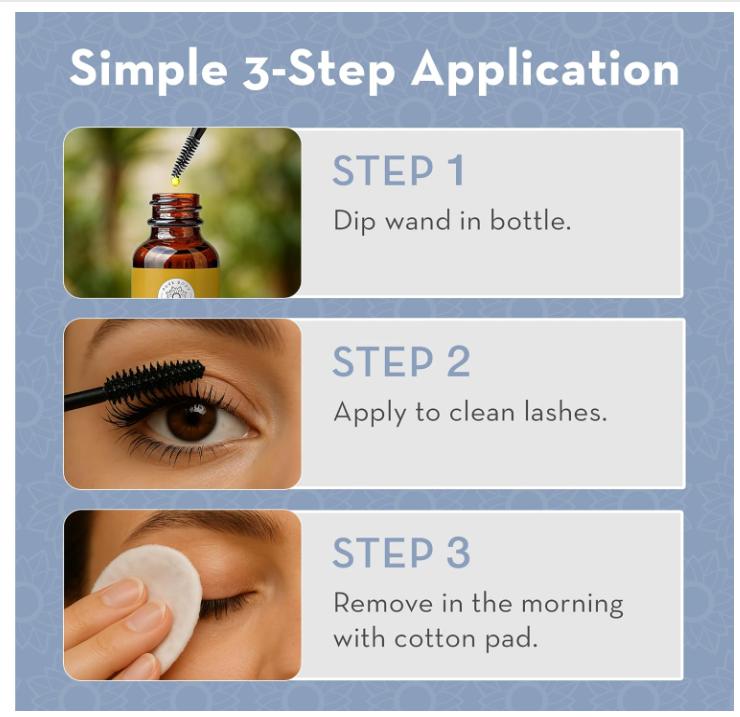 Pure Body Naturals Castor Oil for Eyelashes and Eyebrows - 1 Fl Oz Nourishing Brow & Lash Growth Serum - Organic, Hexane Free, Cold Pressed, Unrefined - Eyelash and Eyebrow Growth Serum for Women