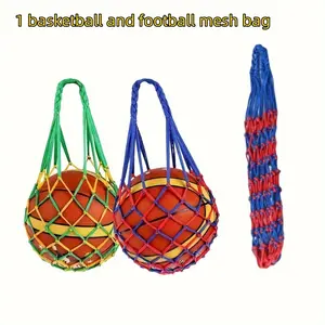 1 Durable High-Quality Basketball and Football Mesh Bag, with Reinforced Stitching, Portable Sports Equipment Bag | Safe Storage, Sports Ba