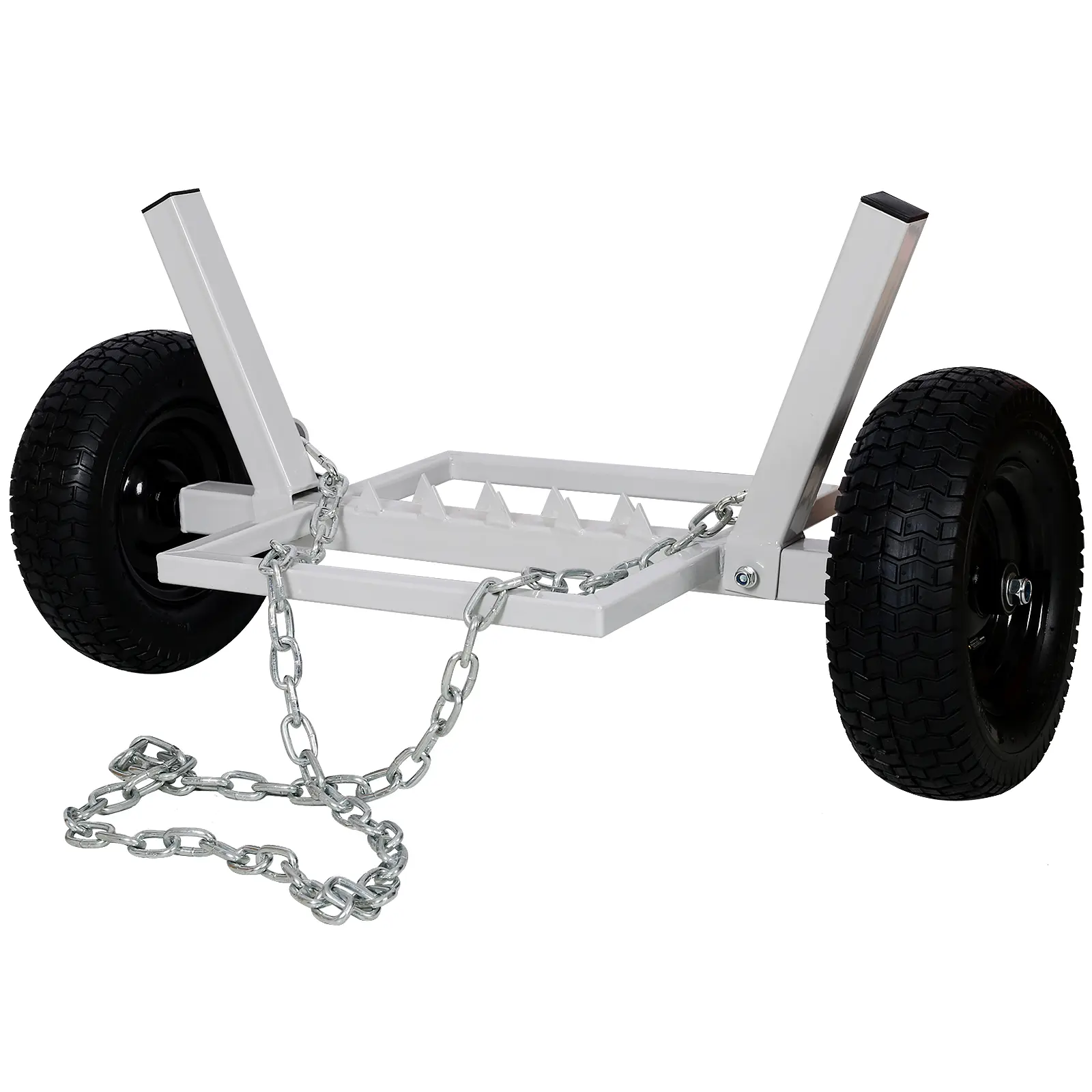 Studyset 1100LBS Capacity Heavy-Duty Log Dolly Log Holder With 16.5 Inch Penumatic Tire Log Skidder For Wood Transport