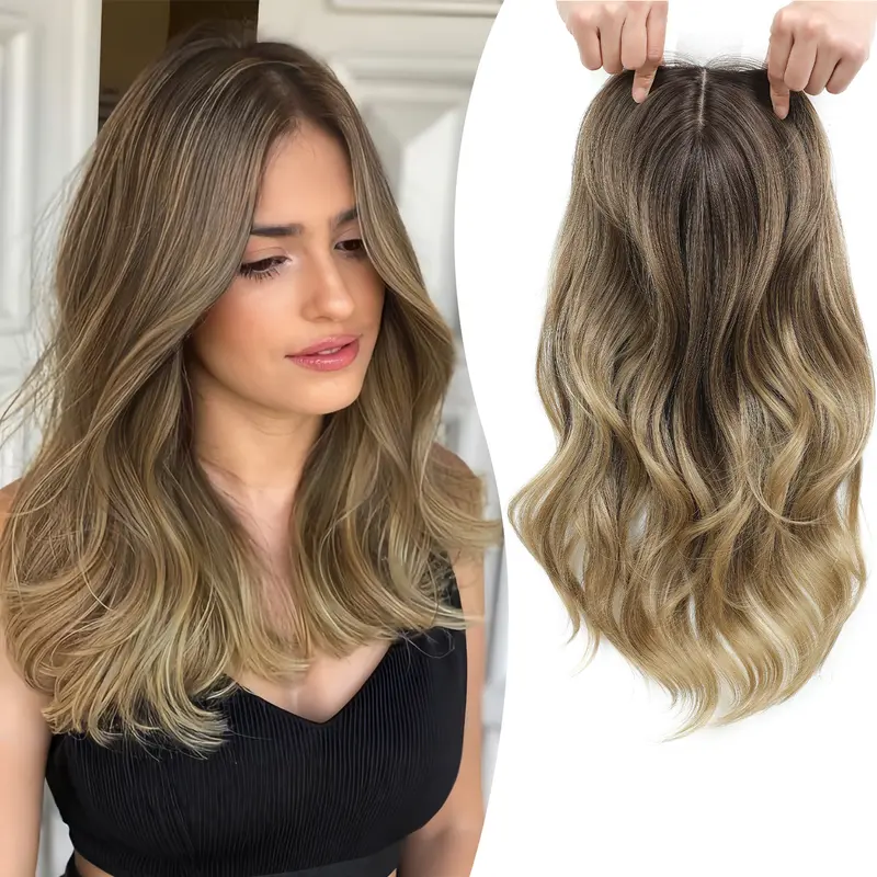 Synthetic Hair Topper Clip-In 12\