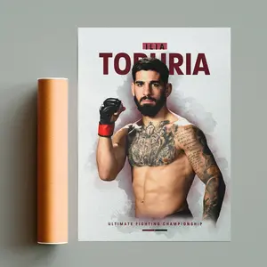 Ilia Topuria Poster UFC Print Custom UFC Wall Art UFC Fan Gift | High Quality Paper Print | No Frame