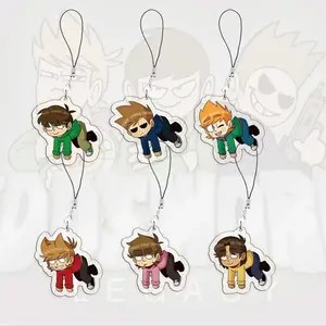 Acrylic keychain Eddsworld, Edd, Tom, Tord, perfect gift for fans