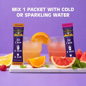 GrapeFruit Pre-party Power Hydration 3 On-The-Go Sticks with 150mg Milk Thistle, 3200mg Electrolytes, & 50mg Caffiene Edible Dietary Supplement Dairy Free Supplement