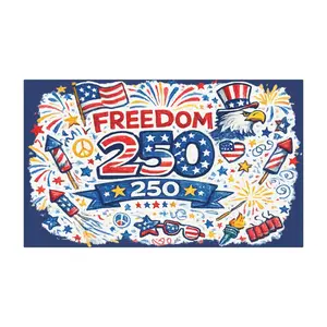 Freedom 250 Patriotic Car Magnet | American Flag Eagle Fireworks