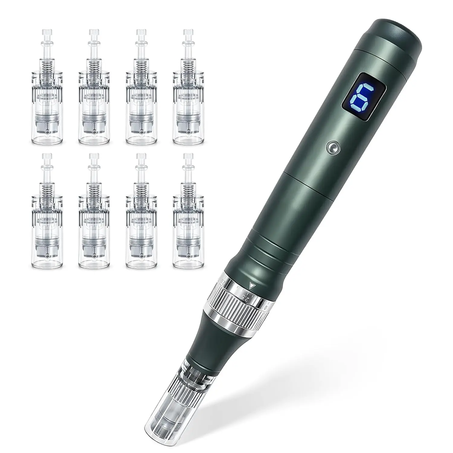 Microneedling Pen with 10 Cartridges for Home Use - 0.25mm