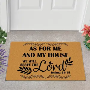 Faith and Christian Jesus Home Doormat – Christian Jesus Doormat, Faith Home Doormat, Jesus Welcome Mat, Christian Entry Mat, Bible Verse Doormat, Religious Home Mat, Faith Door Mat