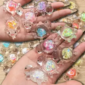 20pcs of Luminous Flashing Turtle Mini 3D Ornaments, for DIY Jewelry, Necklaces, Earrings, Keychains, Living Room Decoration, Indoor And Outdoor Use, No Electricity Required, Very Suitable for Christmas, Easter, Hank Card Day, Thanksgiving, Send Friends