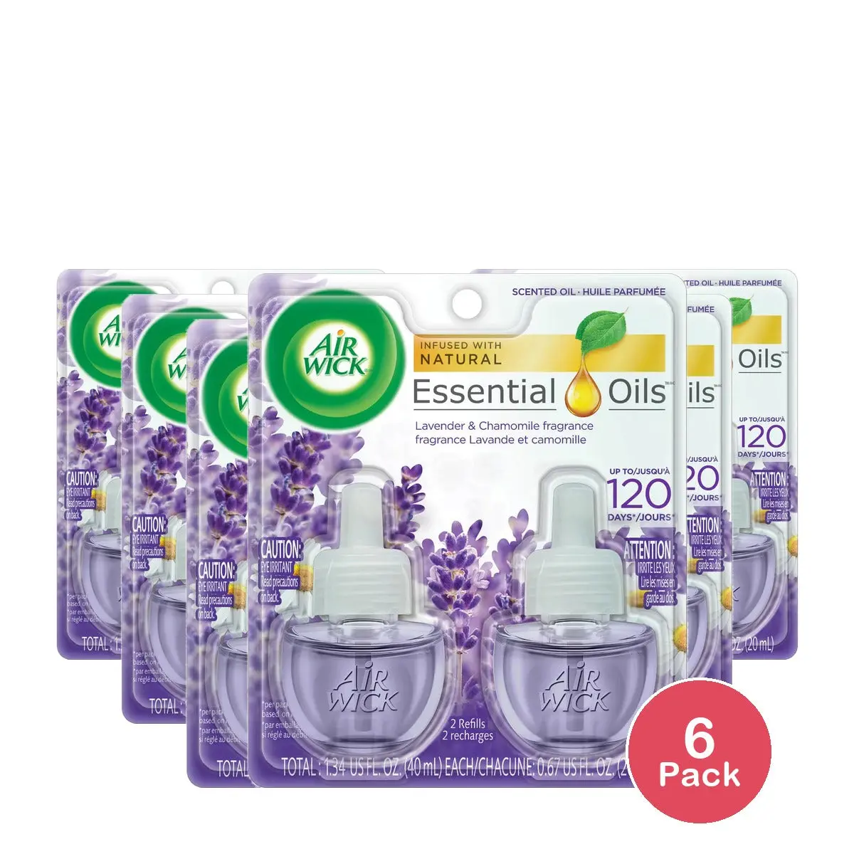 Air Wick Scented Oil Twin Refill Relaxation Lavender And Chamomile2 Ea 1.34Oz (Pack Of 6)