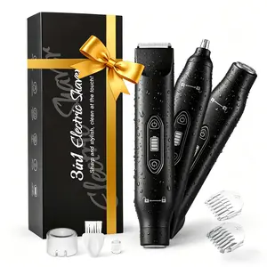 Electric Bikini Trimmer for Women, Rechargeable 2 in 1 Body & Facial Hair Removal, Waterproof Wet & Dry Use Trimmer for Women, Winter & New Year Gift, Valentine's Day Gift