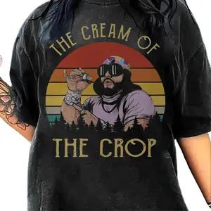 Macho The Cream of The Crop Vintage Funny Vintage Retro T-Shirt, Randy Savage TShirt, Macho Man Shirt