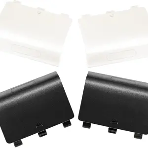 4x Battery Cover for Xbox One / S Controller Replacement Shell Door Black White 4x Battery Cover for Xbox One / S Controller Replacement Shell Door Black White