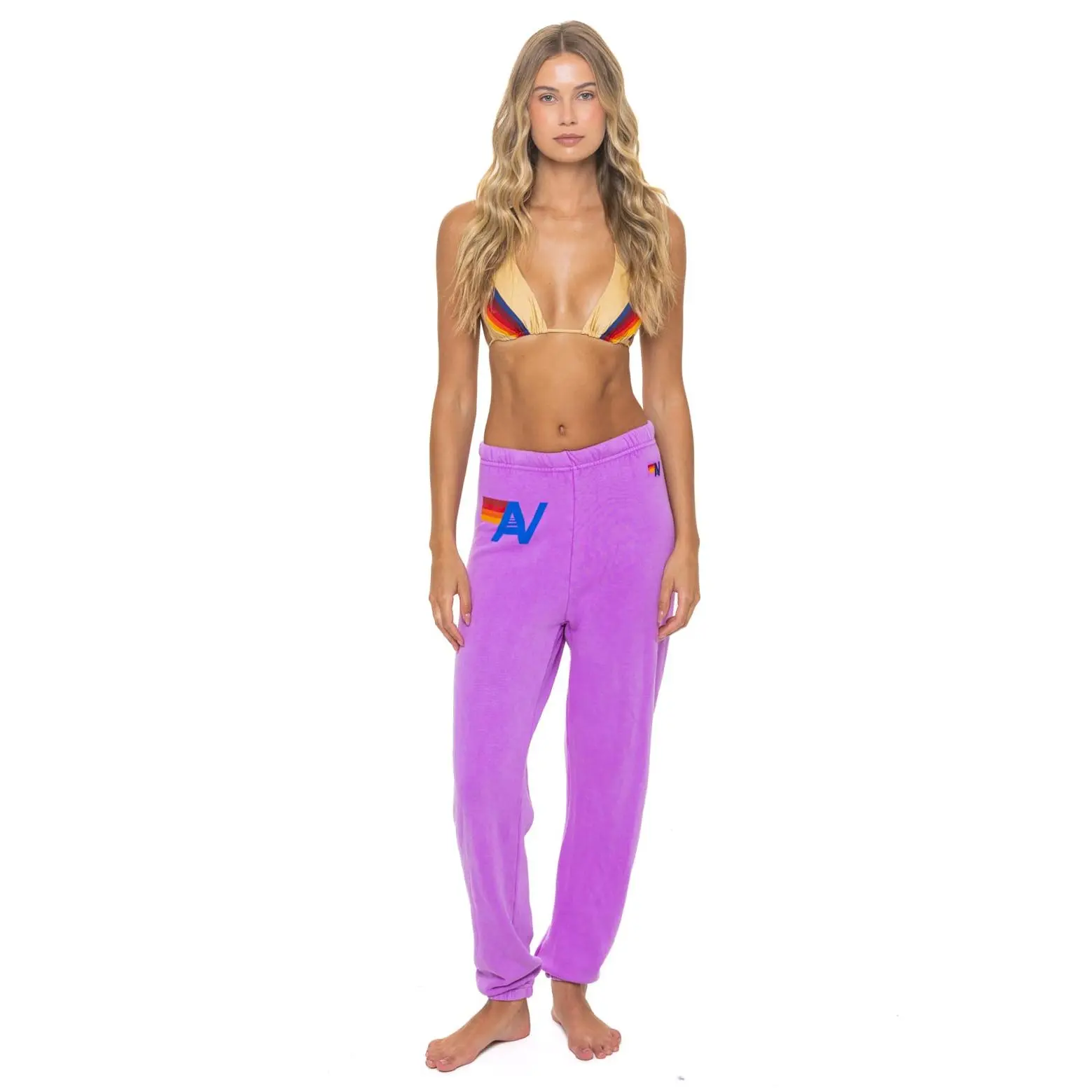LOGO SWEATPANTS - NEON PURPLE