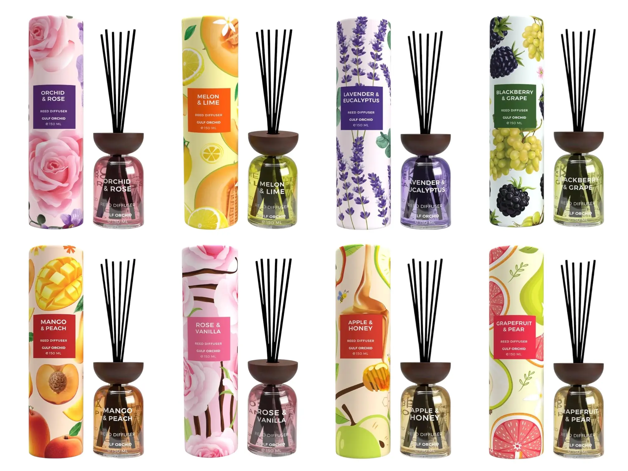 150ml Gulf Orchid Reed Diffuser 150ml Gulf Orchid Reed Diffuser