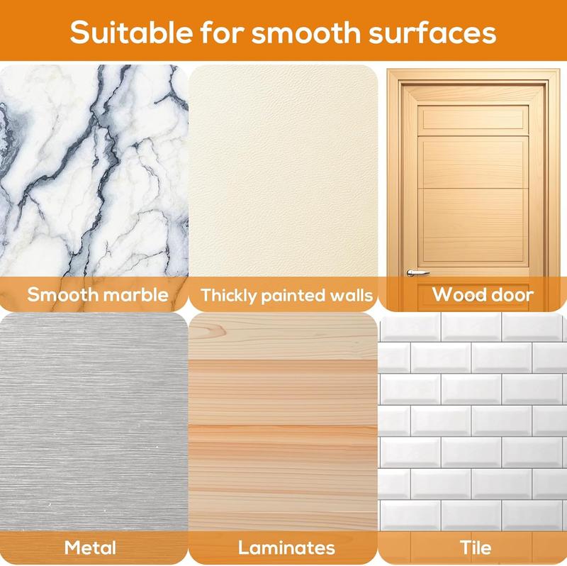 BUY 16 Get 16 Free 32-Piece No-Drill Screw Stickers, Strong Adhesive No-Nail, No Drilling Required Adhesive Wall Hooks Wall Mount Screw Hooks Picture Hangers Only for Smooth Surfaces (Not for Wallpaper/Textured Walls)