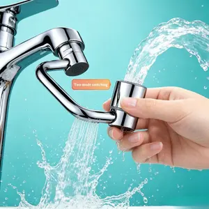 2-Mode Swivel Faucet Aerator 1440° Rotation Extension Reduce Chlorine for Bathroom Kitchen Face Eye Wash Skin Care Thanksgiving Black Friday Christmas Gifts new dual sprayer mode bathroom smart