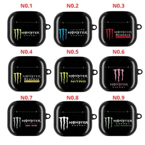 Monster Energy Inspired AirPods Case Cover, AirPods Case Gen 1 2 3 4, AirPods Pro Case Gen 1 2 3, Shockproof AirPods Cover, Outdoor Rugged AirPods Case, Lightweight Protective Case