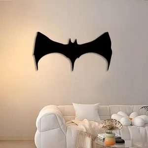 1pc Batman Symbol Metal Wall Art, Dark Knight Statue Mural, Perfect for Comic Book Store, Theater Lounge, Superhero Room Decor, Comic Con Decor, Ideal Gift for Collectors