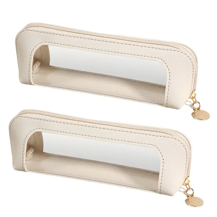 2-Pack Portable Cosmetic Storage Bag, Zipper Storage Bag , Versatile Storage Stationery, Travel Storage Bag