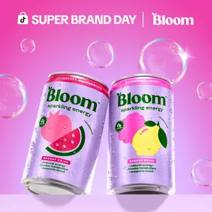 New!! Bloom Mini - Sparkling Energy Mini Cans Variety Pack, Strawberry Watermelon (6), Raspberry Lemon (6), 7.5 oz Cans, 12 pack