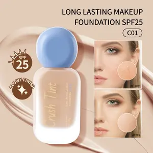 YIKAVO CRUSHLOVER.Foundation SPF25 Long Lasting Makeup Foundation C01 for Everyday Wear Comfortable & Stable