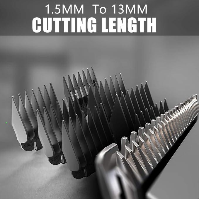 Men’s professional hair clipper, professional-grade cordless hair clipper and trimmer set, barber kit. Rechargeable beard trimmer and electric shaver for a comfortable experience