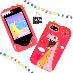 Girls Boys Kids Smartphone Toy Childrens Toy Phone Toddler Smartphone Learning Toy with Dual Camera Games Music Player Christmas Birthday Gift Thanksgiving Gift for Boys and Girls Ages 3-12 28 Inch Touch Screen Kids Phone Toy Includes 32GB Card