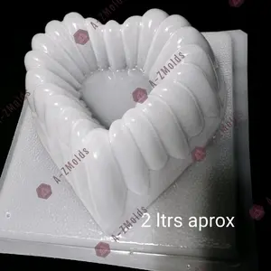 Heart with segments shape Gelatin mold, pudding, jello, gelatine