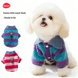[HipiPet] Must - Have for Autumn & Winter! Warm Coat for Small Dogs  - Leash - Friendly Outerwear for Bichon, Poodle & Schnauzer, Stay Cozy on Walks!