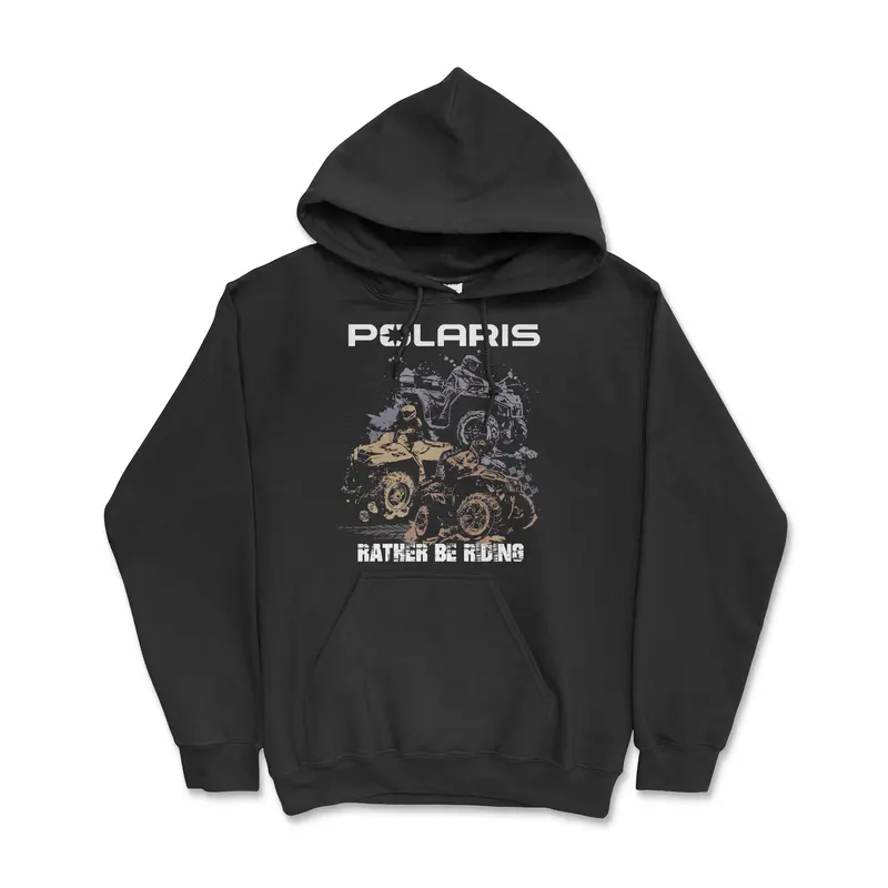 Polaris UTV Sportsman Hoodie - Classic Cotton Fleece Men's & Women's Pullover with Iconic Branding & Long Sleeve Comfort Tops Casual Graphic ATV Off Road Ready to Ride Adventure Dunes Mud Mountains Officially Licensed Gear for ATV Riders Menswear