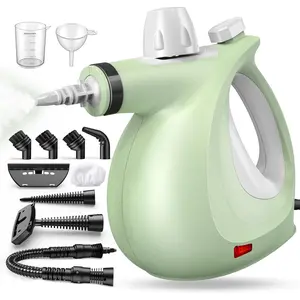 Powerful Pressurized Handheld Steam Cleaner for Home with 11-Pc Set – Chemical-Free Multi-Surface Steamer for Effective Cleaning, Perfect for Furniture, Upholstery, Grout, Couch & Car
