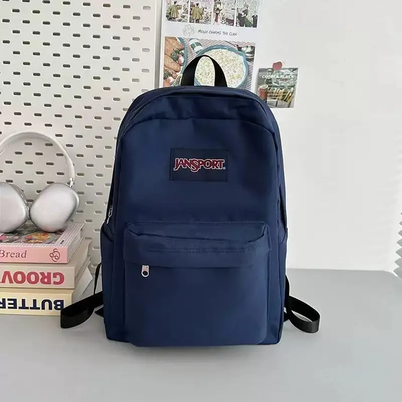 JanSport Timeless Basic Backpacks for School, Water-Resistant Wearproof Material, Side Water Bottle Pocket, Multi-Compartment Storage, Ergonomic Back Support for High School & College Users