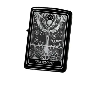 Judgement Futuristic Tarot Card Lighter Case Accessory with Free Gift Tin - Unique Design for Tarot Enthusiasts