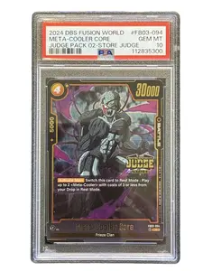 GRADED DRAGON BALL SUPER SLAB -PSA -10 -META-COOLER CORE -JUDGE -FUSION WORLD -#94