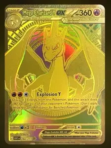 Mega Charizard Y EX Gold- Ascended Heroes (Ask To See Before Buying, Please)