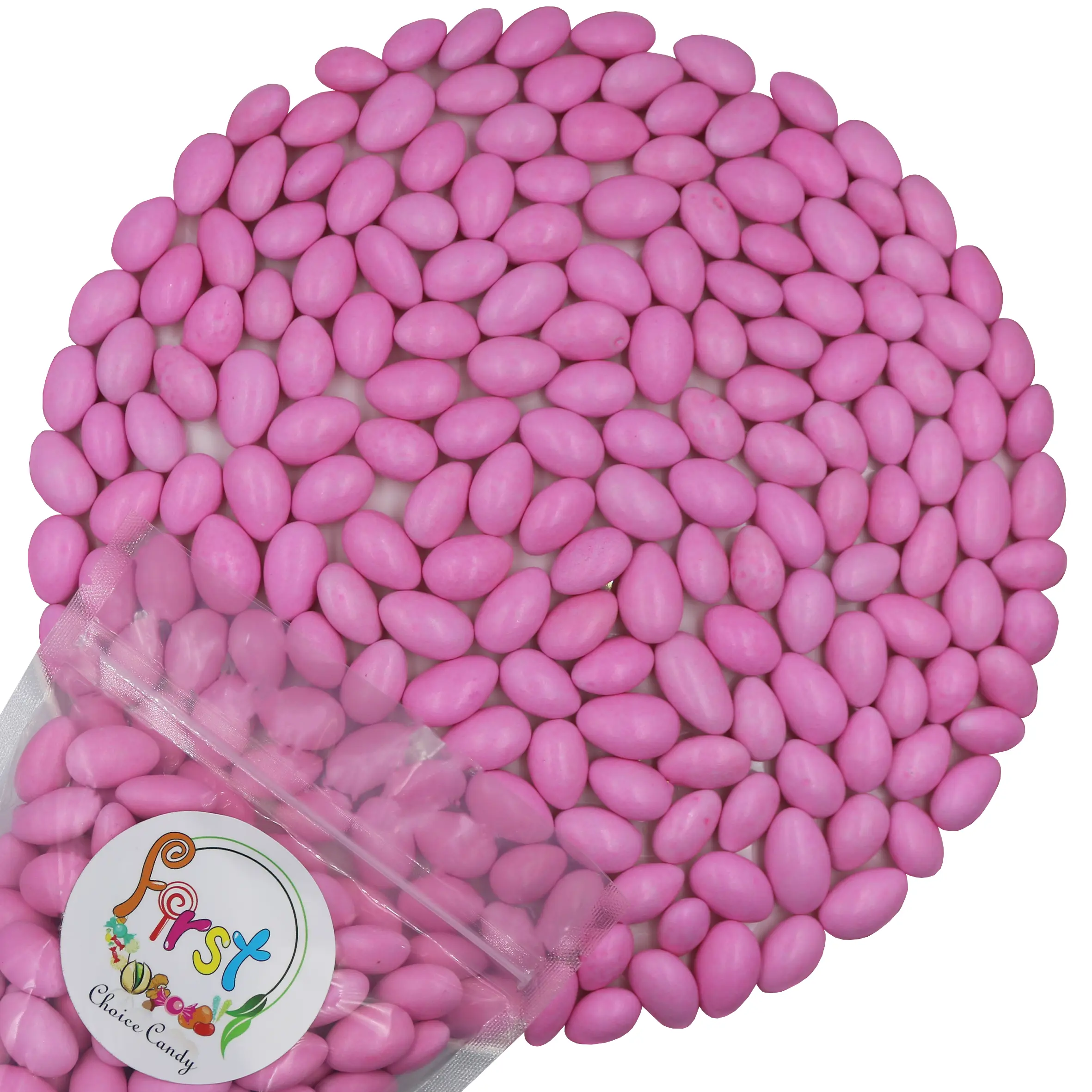 PINK JORDAN ALMOND CANDY 2LB BAG