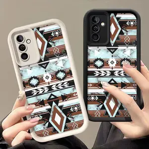Aztec phone case for Samsung S26/S25/S23/S24/S22/S21/NOTE20/PLUS/ULTRA/FE/A54/A53/A52/A36/A35/A34/A33/A17/A16/A15/A14/A13phone cover soft shockproof protective Shell Protection Protection Western Gift Cowgirl