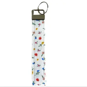 Upgrade Your Accessories with Daisy Fabric Keychain Wristlet!