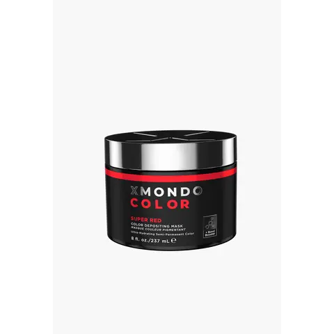 XMONDO Hair Super Red Color Depositing Mask | Semi Permanent Color | 8 fl oz