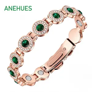 [Mother's Day  Gift]Anehues 99.99% Copper Bracelets for Women, Ultra Strength Magnetic Bracelet with 3800 Gauss Neodymium Magnets, luck jewelry, Heart Shape Stylish Adjustable,Giftfree shipping only,charming bracelets,Energy Bracelets