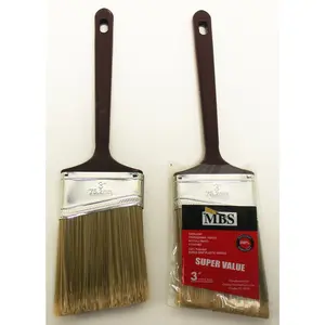 2pc PAINT BRUSH 3" Angle 100% POLYESTER FOR ALL PAINTS Value Series