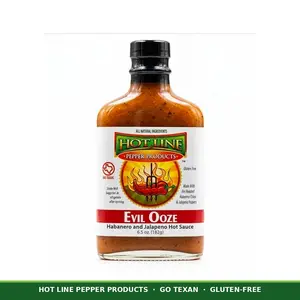 Evil Ooze Hot Sauce | Fire Roasted Habanero + Jalapeno | Texas Small Batch Gluten Free 6.5oz