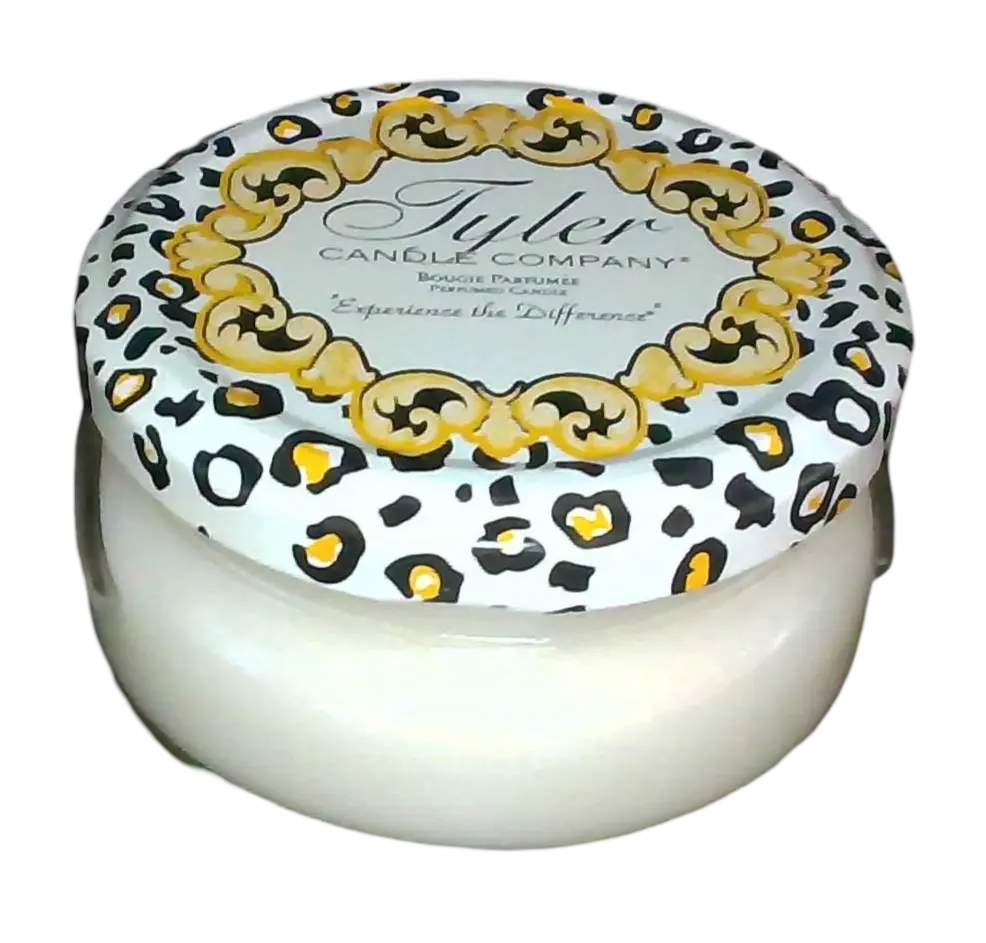 Tyler Candle Company Glamfan 3.4oz Paraffin Wax Scented Jar Candle - Includes Tyler Matches, Fragrance Room Freshener, Ideal for Home Decor Gifts