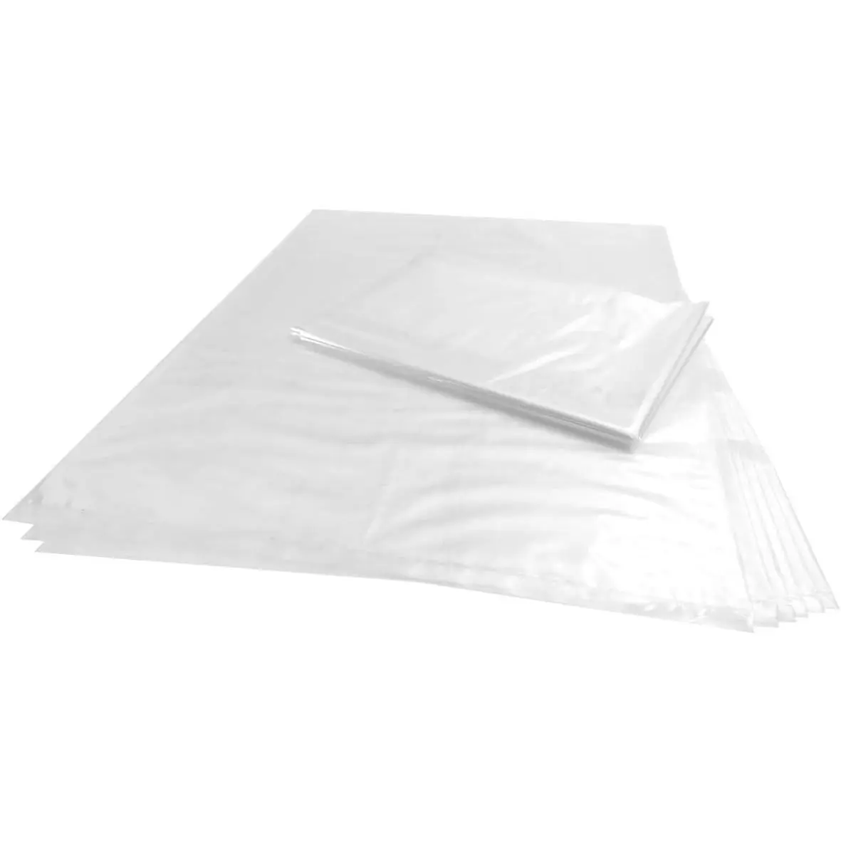 10 CT 21x31 Inches Clear Plastic Flat Poly Bags, 1.6 Mil Thickness - -Grade, Multi-Purpose Bags for Proofing Bread, Baguettes, Pastries, Drawings, Cardboard Poster Storage, and More