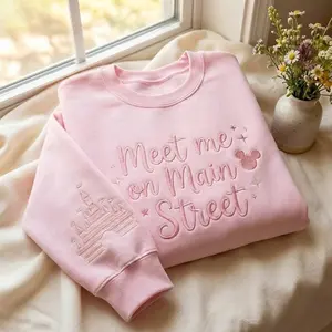 Embroidered Main Street USA sweatshirt, Embroidered sweatshirt, Magic Kingdom sweatshirt